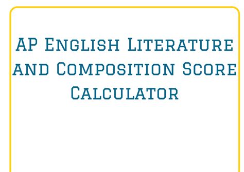 Origins Of The Ap Lit Calculator: A Brief History