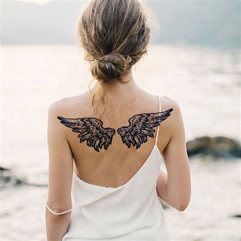 Back Tattoo Wings Designs