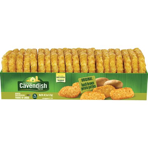 Cavendish Hash Brown Patties Frozen Goffle Road Poultry Farm
