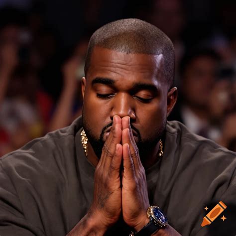 Kanye West Praying On Craiyon