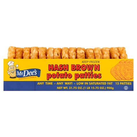 Mr Dee S Hash Brown Potato Patties 15 Count 31 75 Oz Shoprite