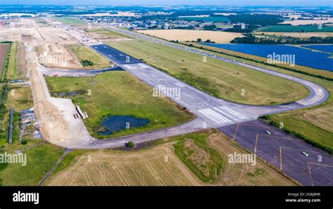 Raf Alconbury In Its Final Stages Before Total Removal Of The Runway For Housing Stock Photo Alamy