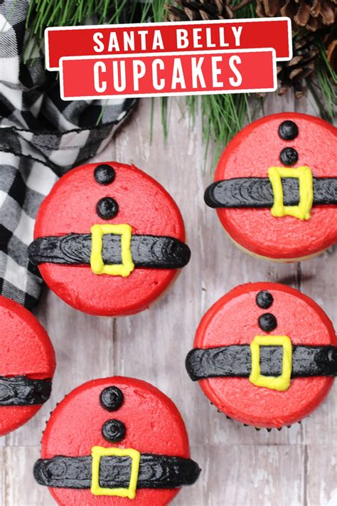 Santa Belly Cupcakes Recipe Life Love Liz