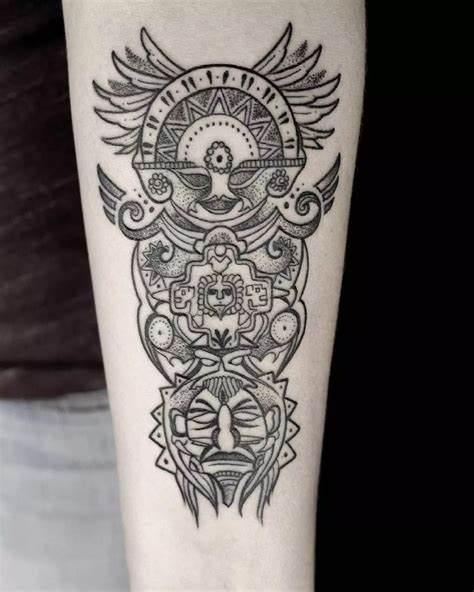 Symbolic Mayan Tattoo Designs