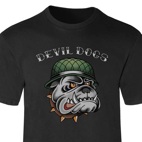 Usmc Vintage Tattoo Devil Dogs T Shirt