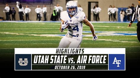 Utah State Vs Air Force Football Highlights 2019 Stadium Youtube