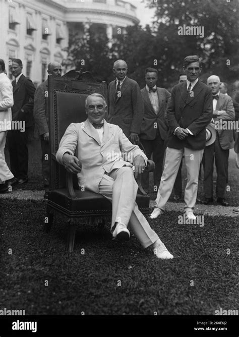 Warren Gamaliel Harding 29Th President Of The United States Of America 1921 1923 On 2 August 1923 Suddenly He Died While In The Middle Of A Conversation With His Wife Stock Photo Alamy